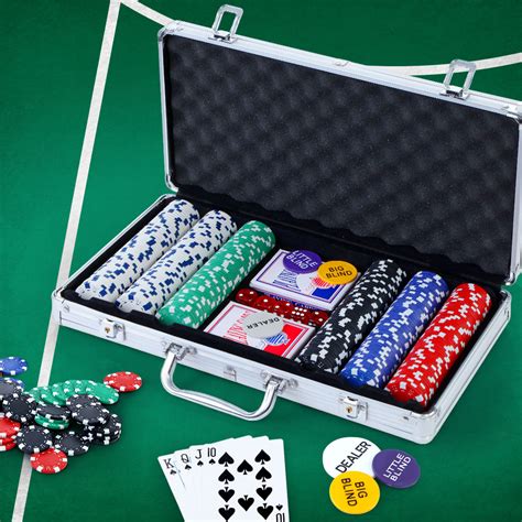 poker set chips dice cards